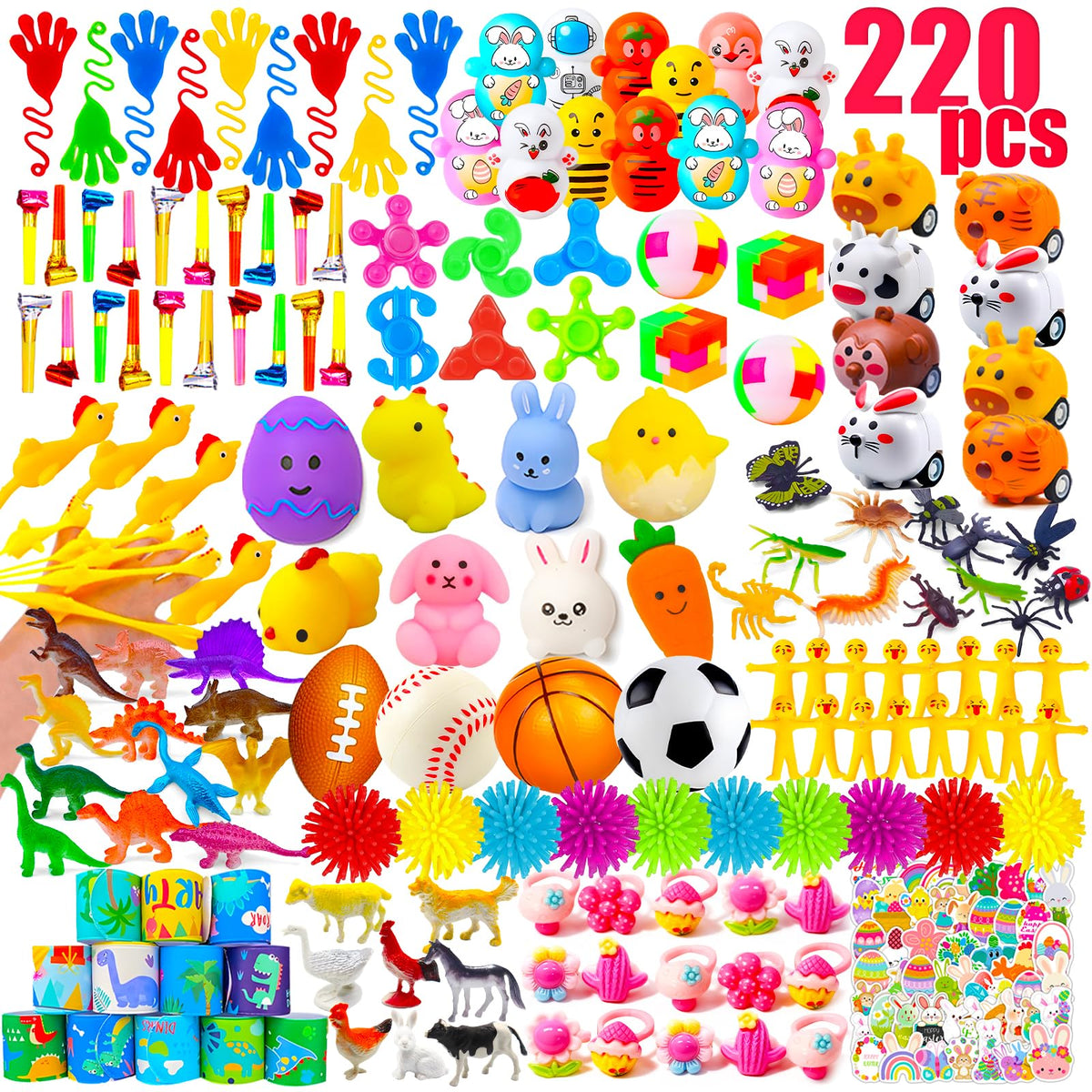 GOAUS Easter Egg Fillers sticky hands for party bags and hunts