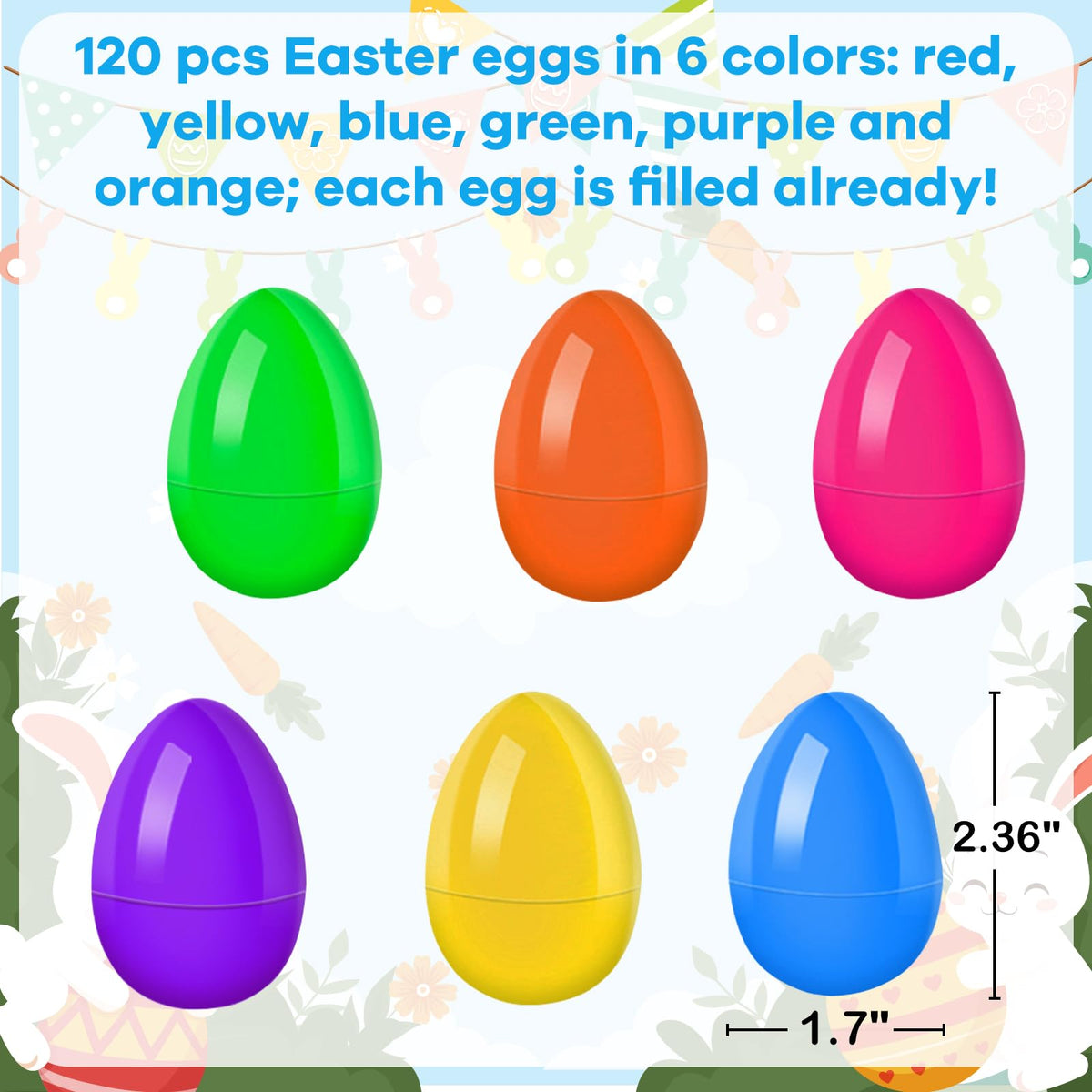 GOAUS Easter eggs safe materials for child friendly surprises