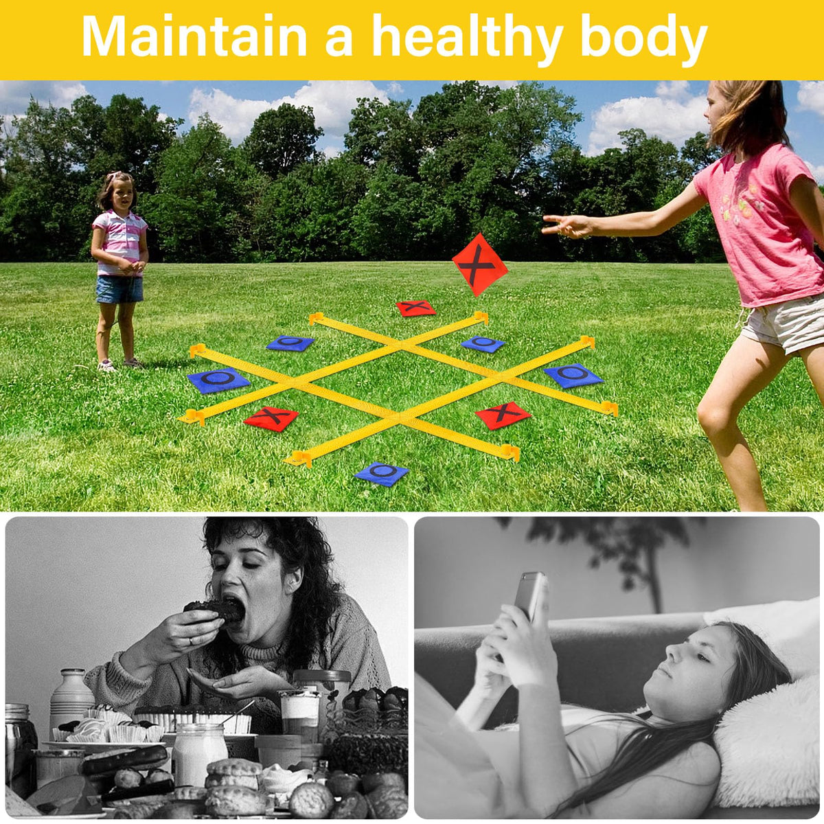 Family-friendly lawn game ideal for kids and adults.