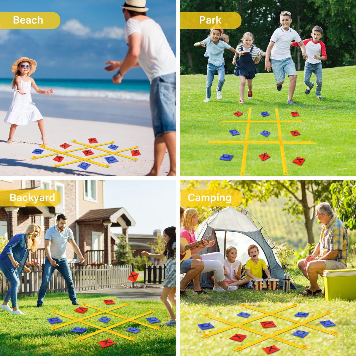 Four-seasons outdoor game for parks and backyards.