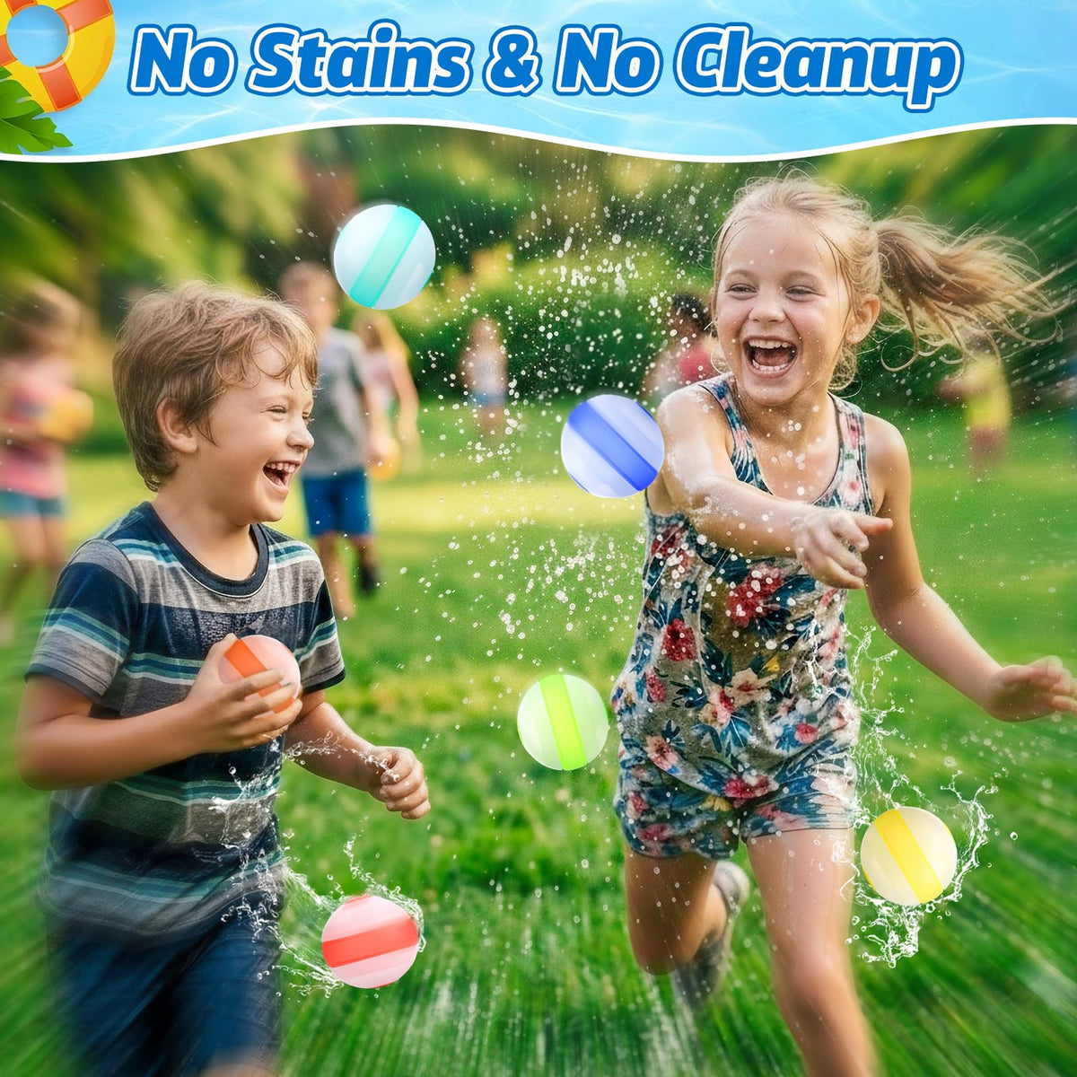 GoBene soft silicone water balloons with gentle impact for kid-friendly use.