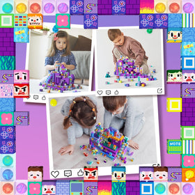 GobiDex blocks shake and rattle for multisensory exploration.