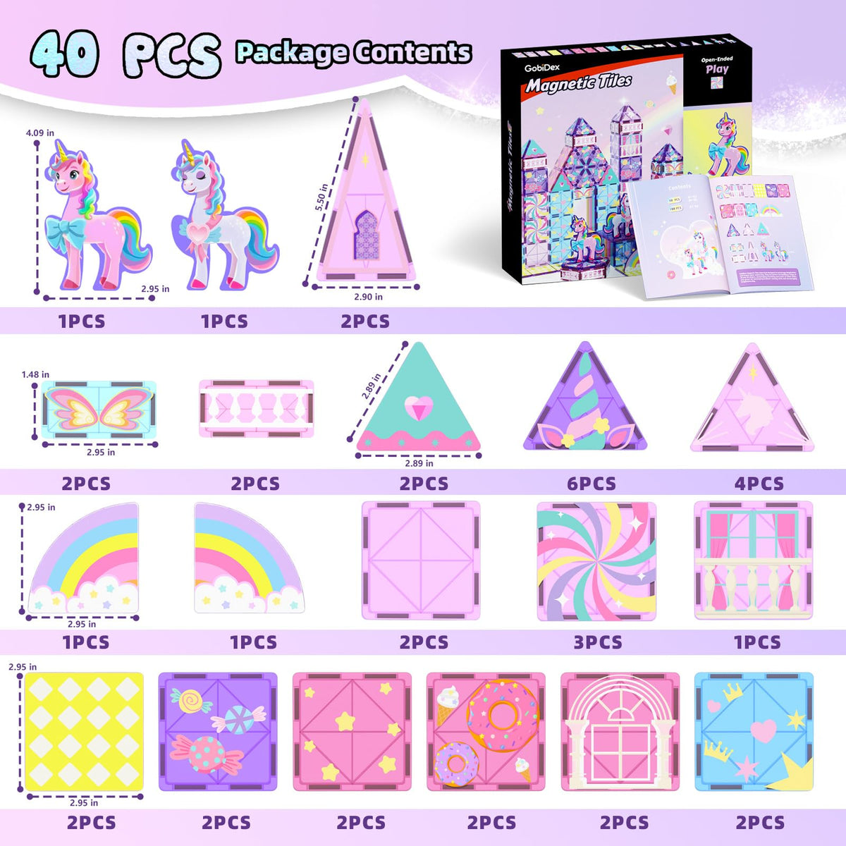 GobiDex magnetic tiles work with other sets and accessories.