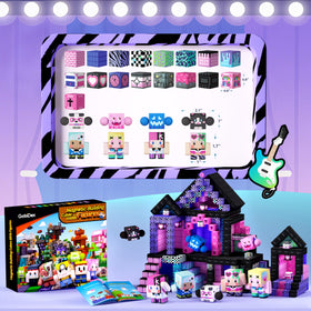GobiDex cubes and figures magnetically connect for hands-on STEM exploration.