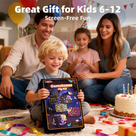 GobiDex Gemstones Dig Kit engages kids with a STEM treasure hunt.