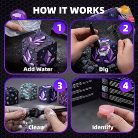 GobiDex Gemstones Dig Kit tools set ready for hands-on archaeology and discovery.