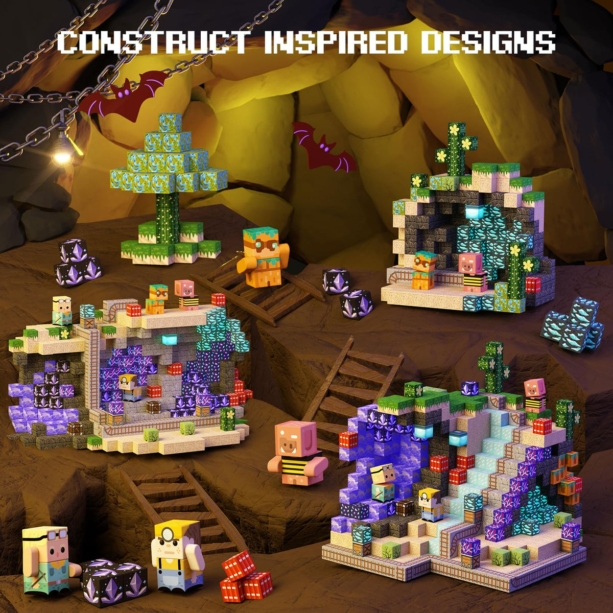 GobiDex indoor-outdoor play with magnetic blocks encourages social play.