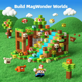 GobiDex kids building action shows colorful pieces that click securely with magnets.