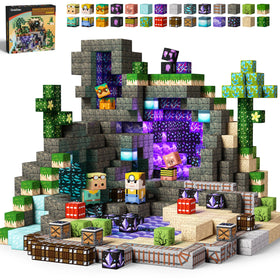 GobiDex magnetic blocks 100pcs set for imaginative building and hand-eye coordination.