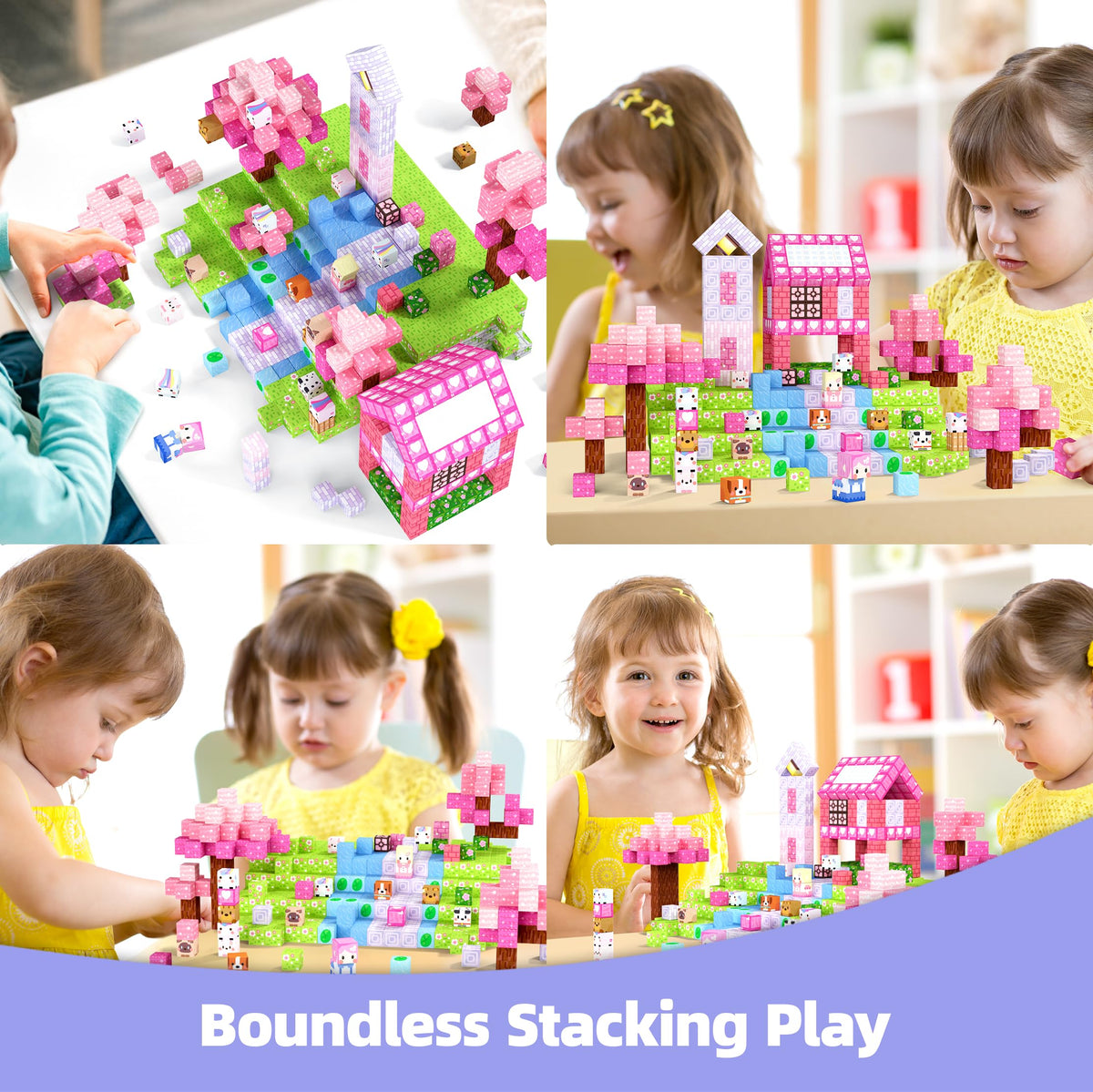 GobiDex blocks display animal designs for nature-themed play