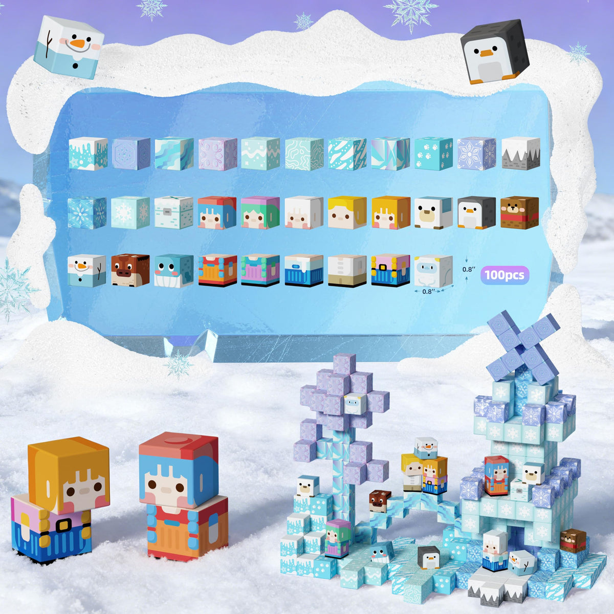 GobiDex colorful ice-themed play scene for sensory and imaginative exploration