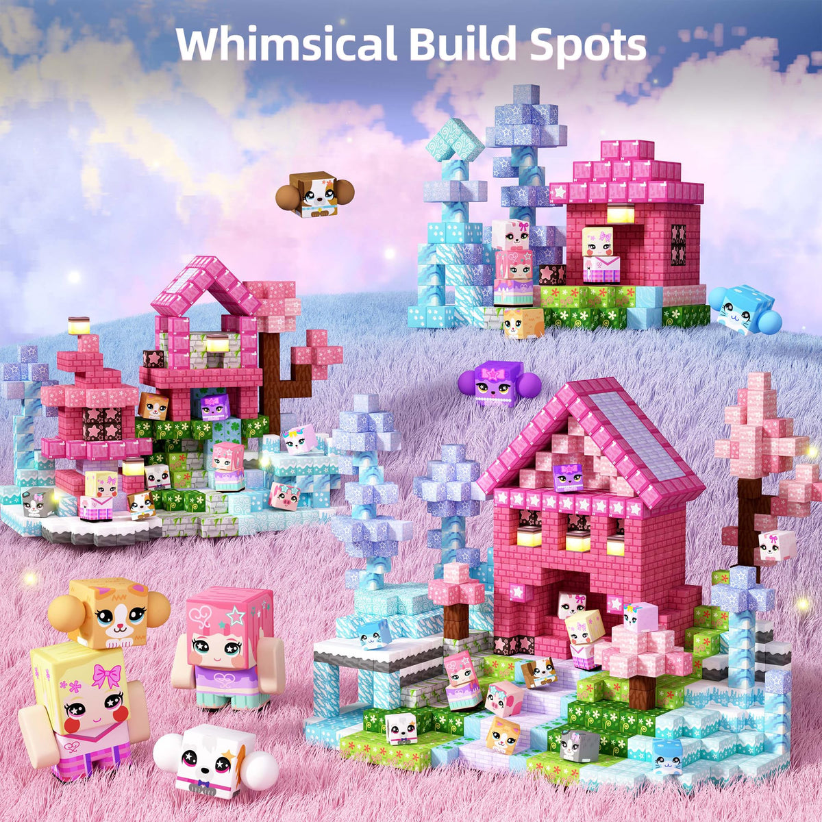 GobiDex blocks with cute pets enable storytelling and cooperative play.