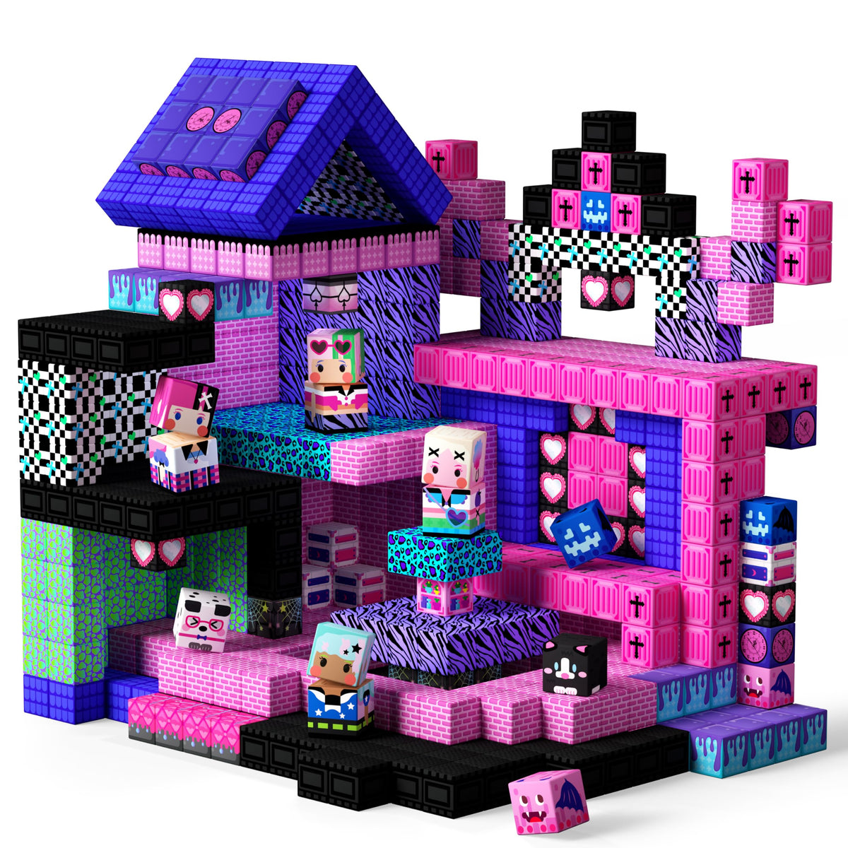 GobiDex magnetic blocks stage assembly supports imaginative play and creative design.