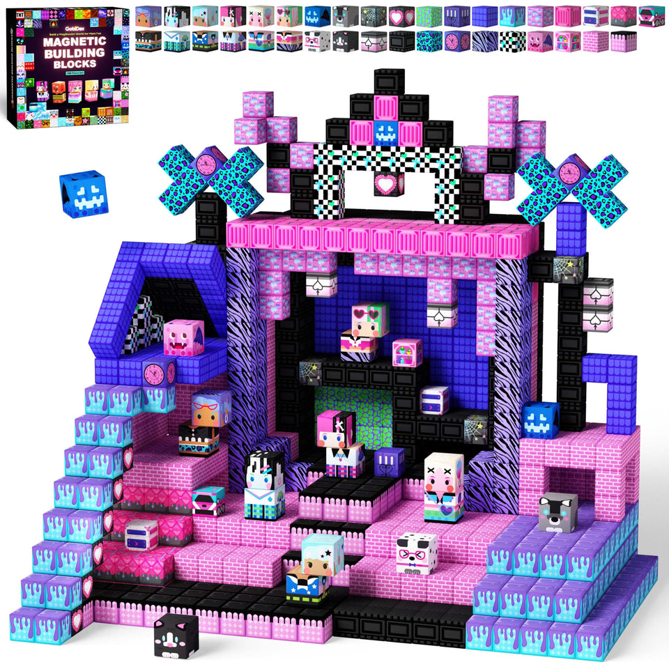 GobiDex magnetic blocks stage assembly set fuels imaginative play and storytelling.