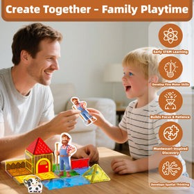 GobiDex magnetic tiles barns and fences encourage building and problem solving