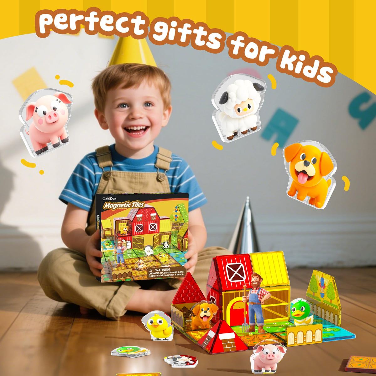 GobiDex magnetic tiles offer a screen-free way to learn through hands-on play