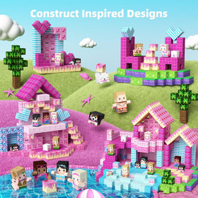 GobiDex princess castle turrets invite storytelling while building coordination and fine motor skills.