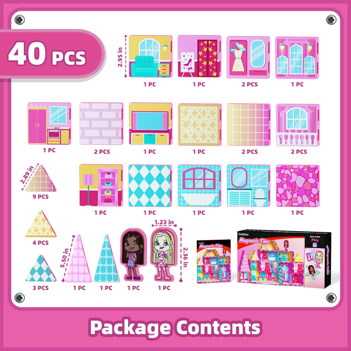 GobiDex Princess gift-pack packaging highlights safe durable STEM toy for gifting.