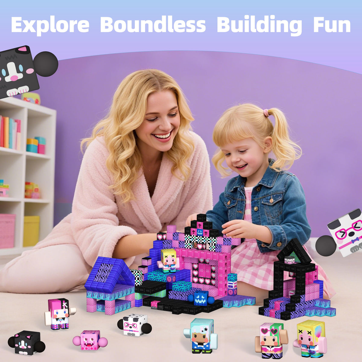 GobiDex safe, durable ABS construction supports sturdy towers and creative building.