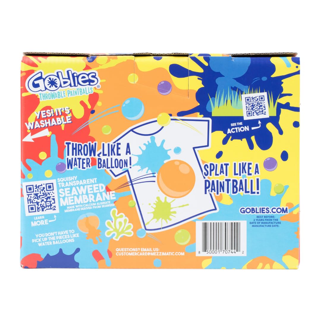 Goblies offer vivid red, orange, and yellow colors for outdoor fun.