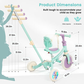 GOBOKLE 3-point harness and sturdy frame enhance ride safety.