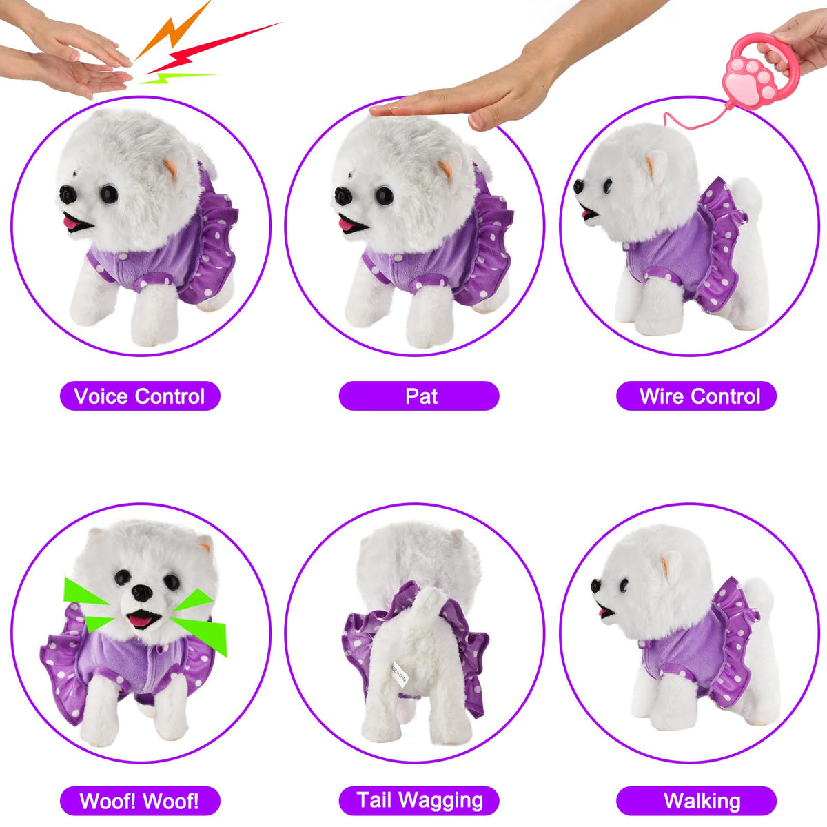 GOBRILLFUN dog toy with barking feature sparks imaginative pet care