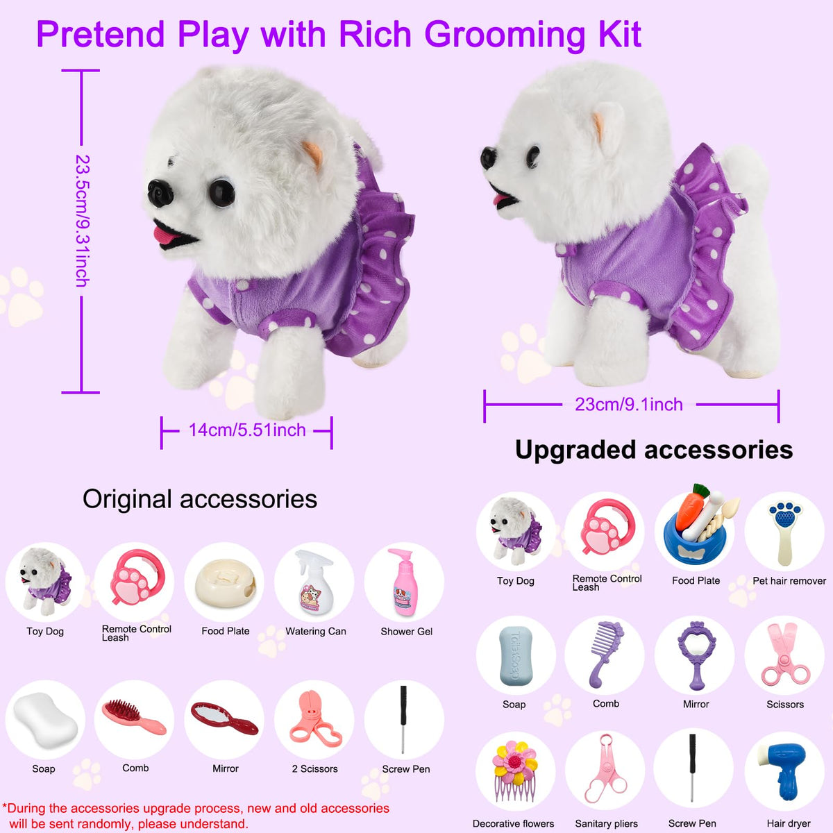 GOBRILLFUN grooming tools set for pretend spa and grooming sessions