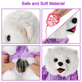 GOBRILLFUN puppy with leash models responsible ownership and walks