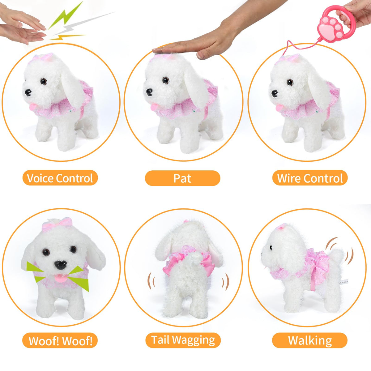 GOBRILLFUN robot dog barking sounds enhance interactive pretend adventures