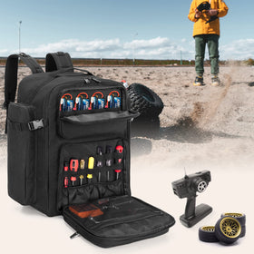 GOBUROS RC Backpack dimensions 15.7 by 10 by 21.7 inches for easy packing.