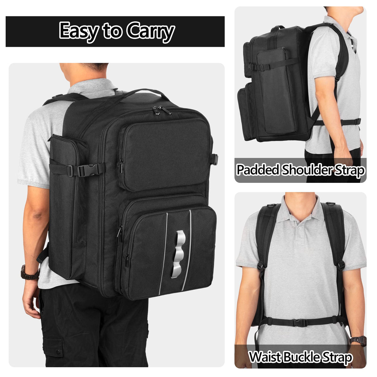 GOBUROS RC Backpack adjustable shoulder strap enables comfortable carrying.