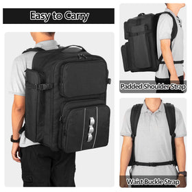 GOBUROS RC Backpack adjustable shoulder strap enables comfortable carrying.