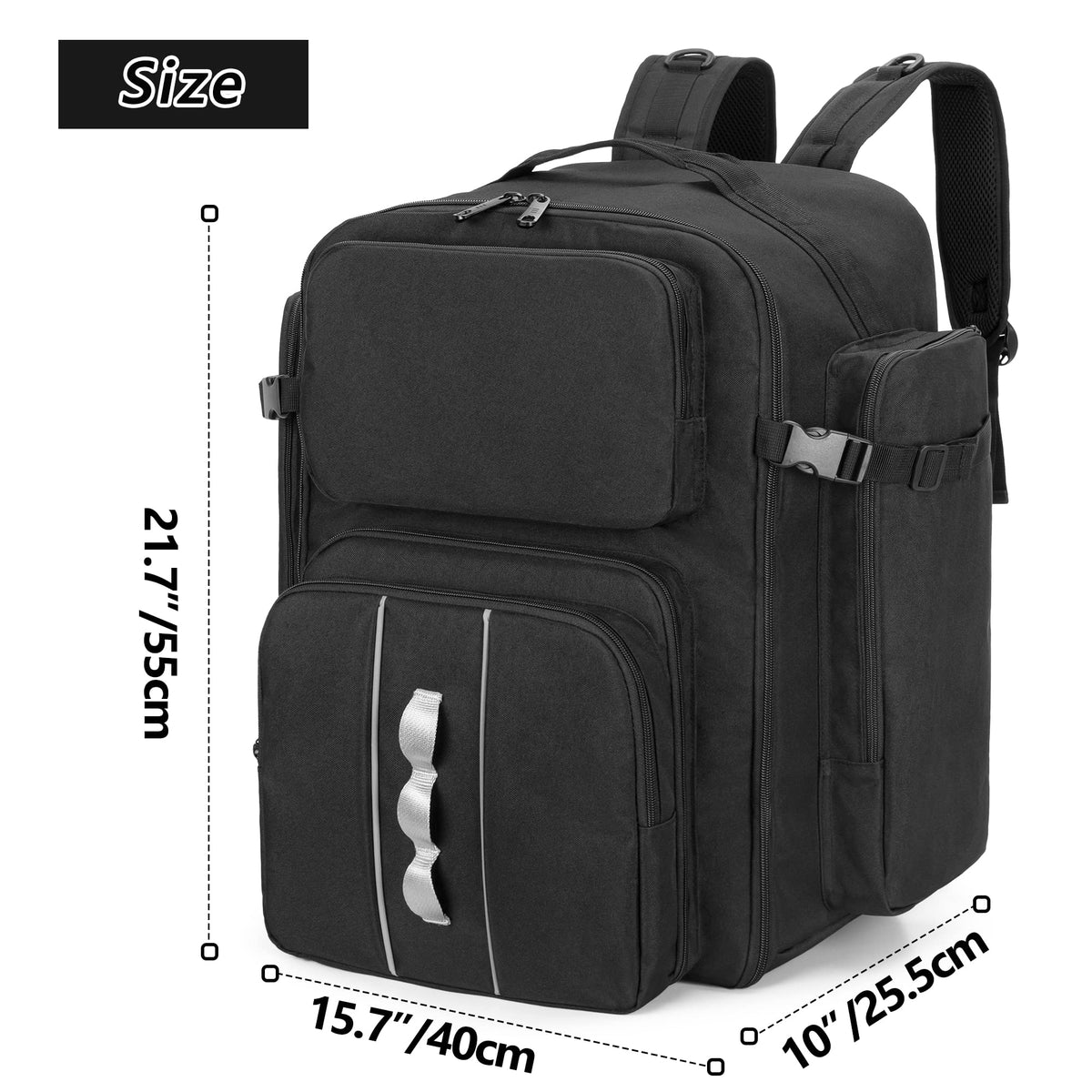 GOBUROS RC Backpack waist strap adds stability during movement.