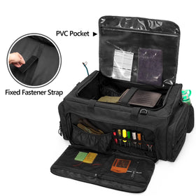 GOBUROS RC Car Bag front pocket stores essentials for quick access on race day.