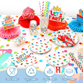 Gobutend 7-inch plates for kids' party snacks and easy serving.