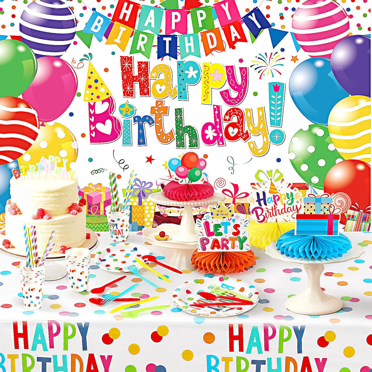 Gobutend 9-inch birthday plates showcase meals with sturdy, food-grade design.