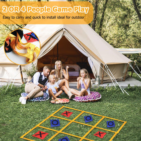 Gocasmus four by four grid tic tac toe offers oversized play space.