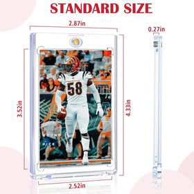 Inside view showing 35pt thickness compatible with standard sleeves