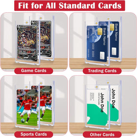 Display-ready GoClimber holder for MTG, sports, and baseball cards