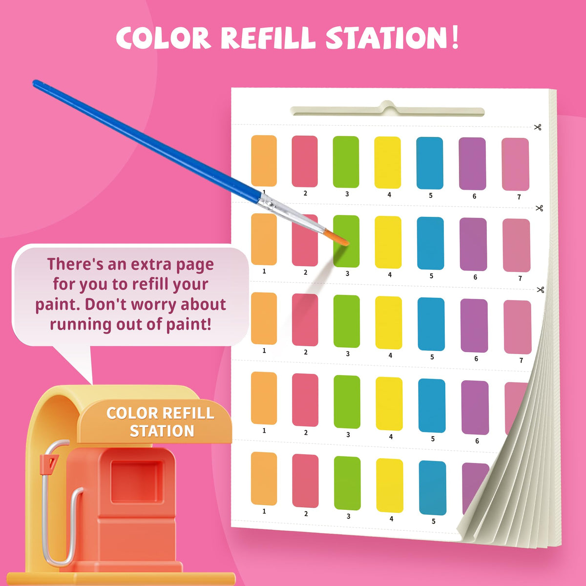 Gocozer paint with water book dinosaur page provides mess-free, playful art.
