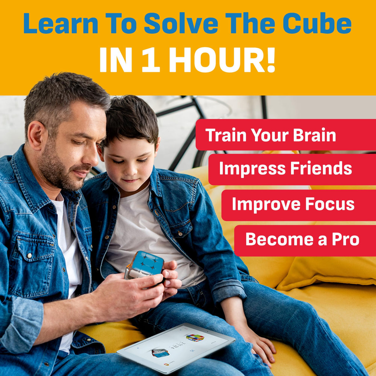 GoCube Edge app tutorial enhances skill with guided solving.
