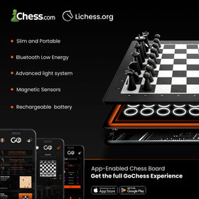 GoChess Mini mobile stand and USB cable included for quick setup.