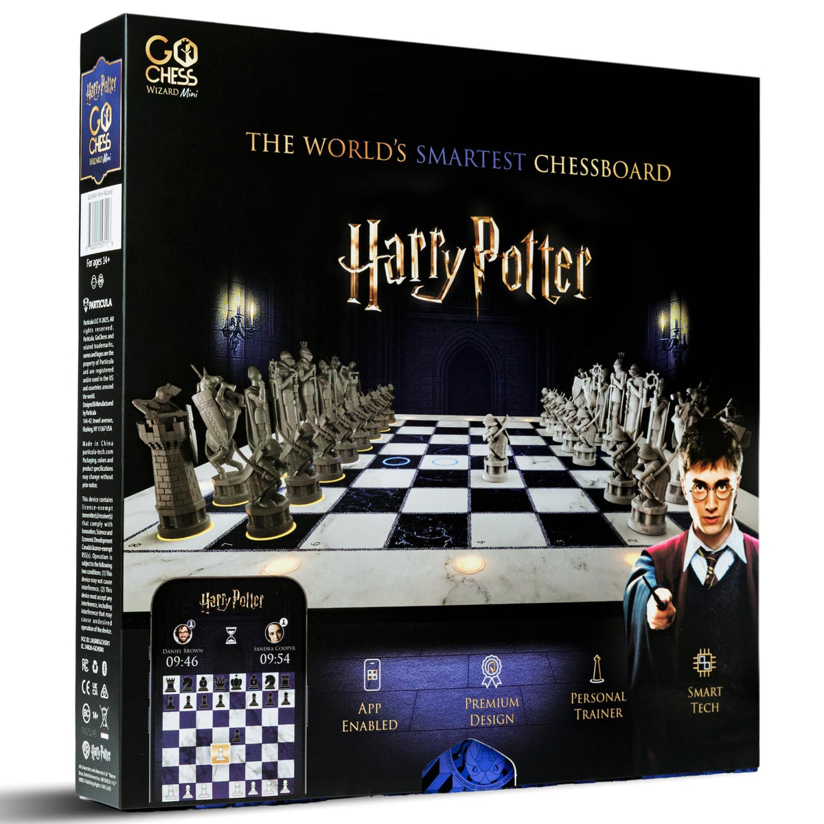 GoCube GoChess Mini Wizard board with glow lighting guiding your move.