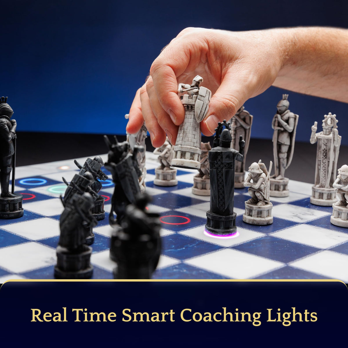 GoCube GoChess Mini Wizard online play signals via LED indicators for online games.