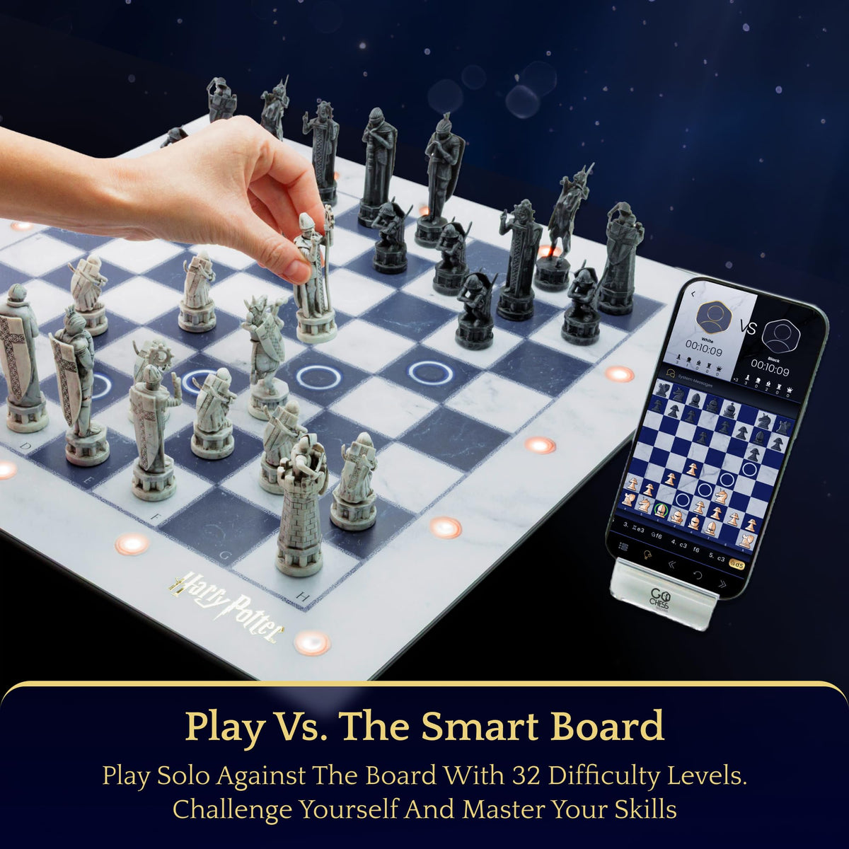 GoCube GoChess Mini Wizard smart coaching with color cues for instant feedback.