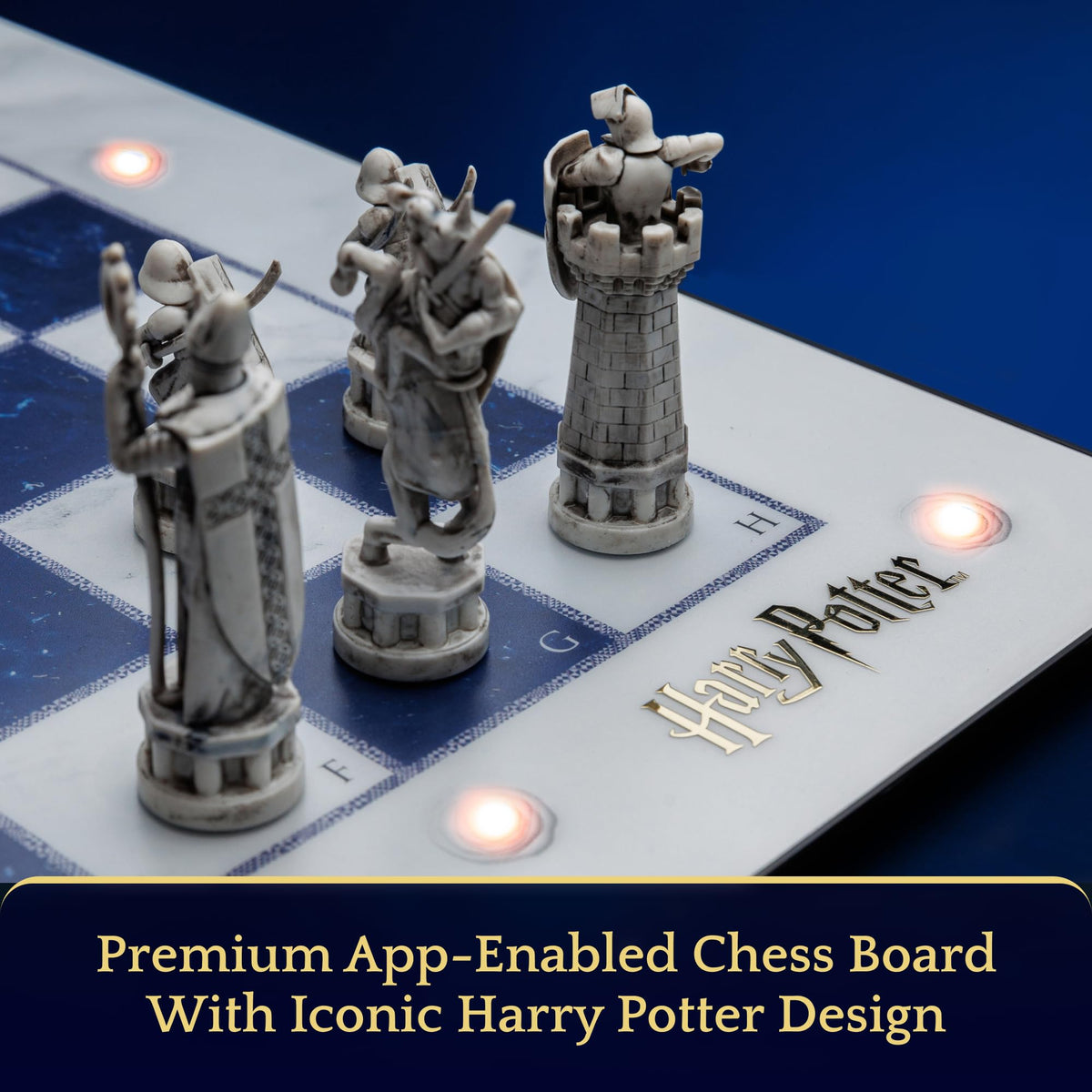 GoCube GoChess Mini Wizard pieces glow to indicate optimal plays for beginners.
