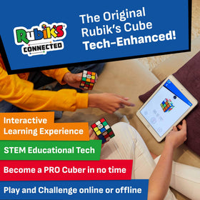 GoCube Original Connect app usage showing real-time guidance for learners.