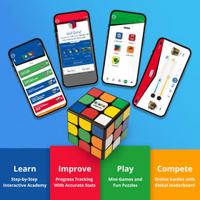 GoCube Original Connect rotation action with smooth magnetic turns for practice.