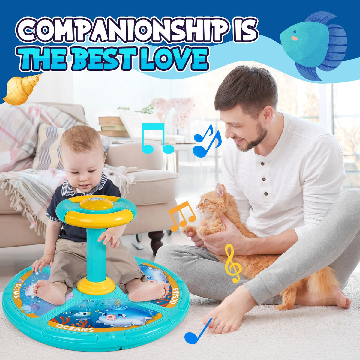 GODELAIF Sit and Spin kids playing together image promotes cooperative fun.