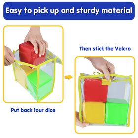 Godery compact pocket dice showing the 3.75-inch size for portability.